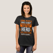Multiple Sclerosis Ribbon MS Warrior Survivor T-shirt (Voorkant volledig)