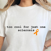 Multiple sclerosis warrior t-shirt, grappig MS bew