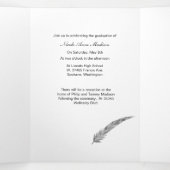 Multiples Faire-part de graduation photo triplé (Intérieur au milieu)