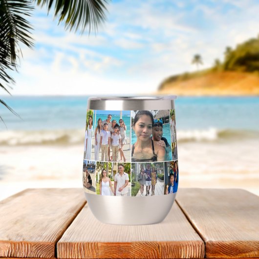 Multiples photos Famille Vacances Photo Collage (Yoga)