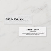 Multiples / White Texture Mini Visitekaartje (Voorkant / Achterkant)