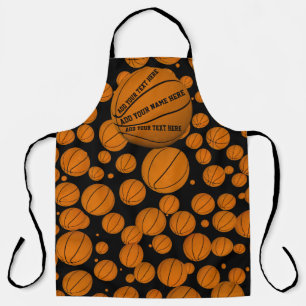 multiprintscherm met basketbal schort