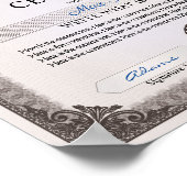 Multipurpose Certificate Poster (Hoek)
