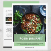 Multipurpose Food Postcard Flyer Template (Devant / Derrière)