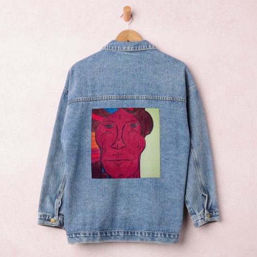Multiracial Art Denim Jacket (Hangar)