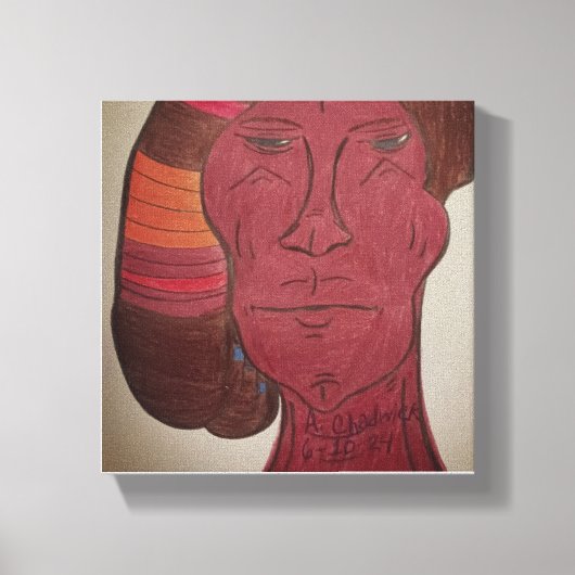 Multiracial Art Stretched Canvas Print (Voorkant)
