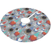 Multiraciale Gnomen Kerstmis Kerstboom Rok (Gekanteld)