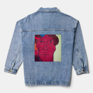 Multirasaal kunst denim jas jacket