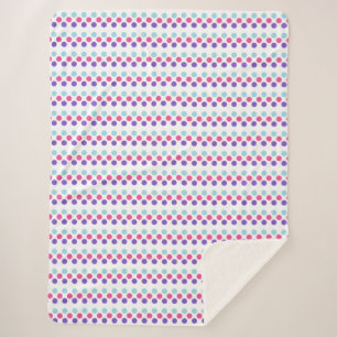 Multisexual Pride Flag Kleuren Polkadots Sherpa Deken