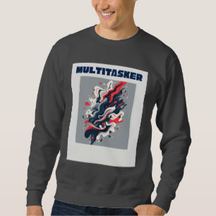 Multitasker - Abstract Retro Fluid Art T-shirt