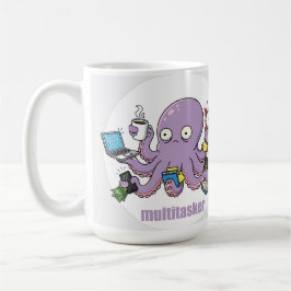 Multitasker – Funny Chaotic Octopus Dark Humor  Koffiemok