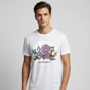 Multitasker – Grappige Chaotische Octopus Donkere  T-shirt