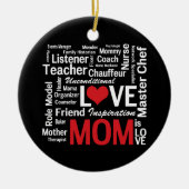 Multitasking mam - Moederdag of mam's verjaardag Keramisch Ornament (Voorkant)