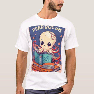 Multitasking Octopus: een grillige, geanimeerde st T-shirt