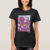 Multitasking Vrouw Octopus T-shirt (Voorkant)