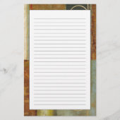 Multitextured Abstract schilderen door Visual Stud Briefpapier (Voorkant)