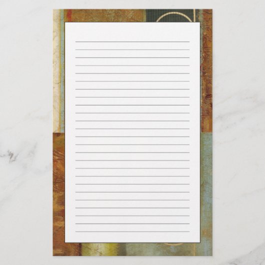 Multitextured Abstract schilderen door Visual Stud Briefpapier (Voorkant)