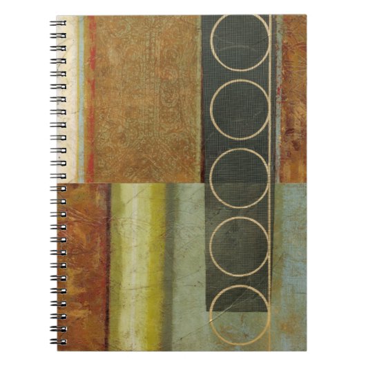 Multitextured Abstract schilderen door Visual Stud Notitieboek (Voorkant)