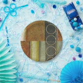 Multitextured Abstract schilderen door Visual Stud Papieren Bordje (Feest)