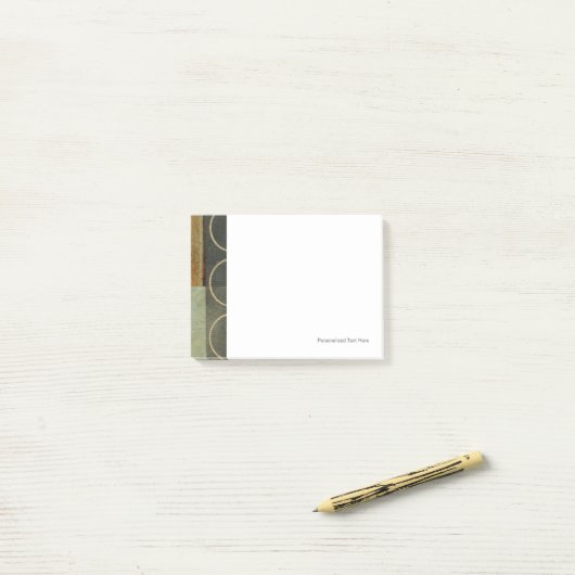 Multitextured Abstract schilderen door Visual Stud Post-it® Notes (Op bureau)