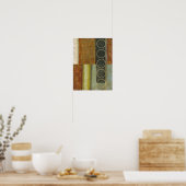 Multitextured Abstract schilderen door Visual Stud Poster (Keuken)
