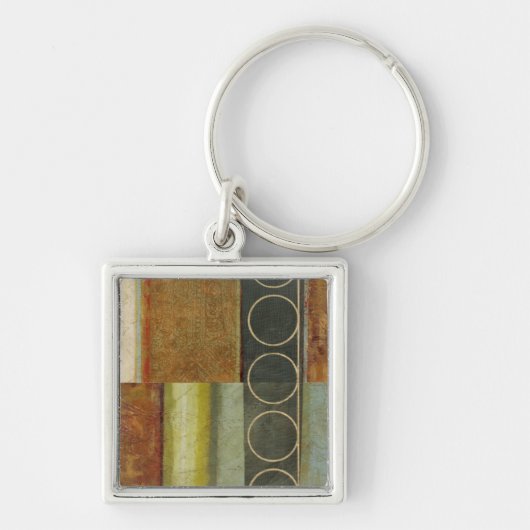 Multitextured Abstract schilderen door Visual Stud Sleutelhanger (Voorkant)