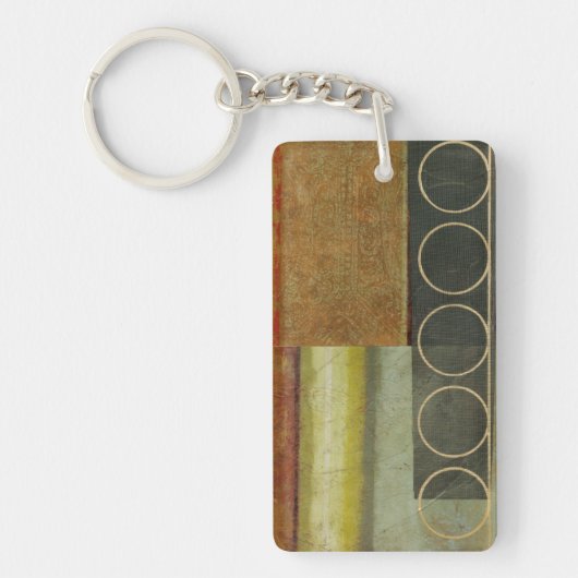 Multitextured Abstract schilderen door Visual Stud Sleutelhanger (Voorkant)