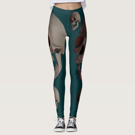 Multitude van Laughing Human Skulls Leggings (Voorkant)