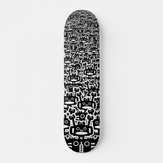 Multitude van robots skateboard (Voorkant)