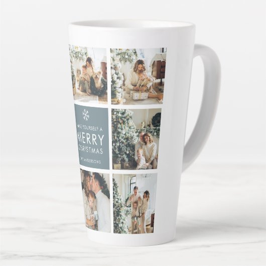 Multivakantiefoto's | Vrolijk kerstfeest | Cadeau Latte Mok (Rechterhoek)