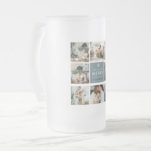 Multivakantiefoto's | Vrolijk kerstfeest | Cadeau Matglas Bierpul (Voorkant links)