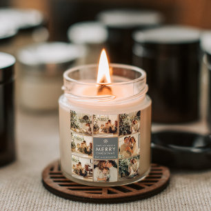 Multivakantiefoto's   Vrolijk kerstfeest   Cadeau Vierkante Sticker