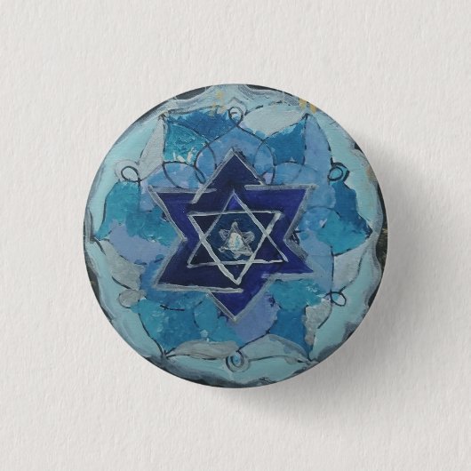Multiverse Magen David Ronde Button 3,2 Cm (Voorkant)