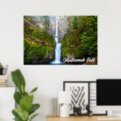 Multnomah Falls, Columbia River Gorge, Oregon Poster (Thuiskantoor)