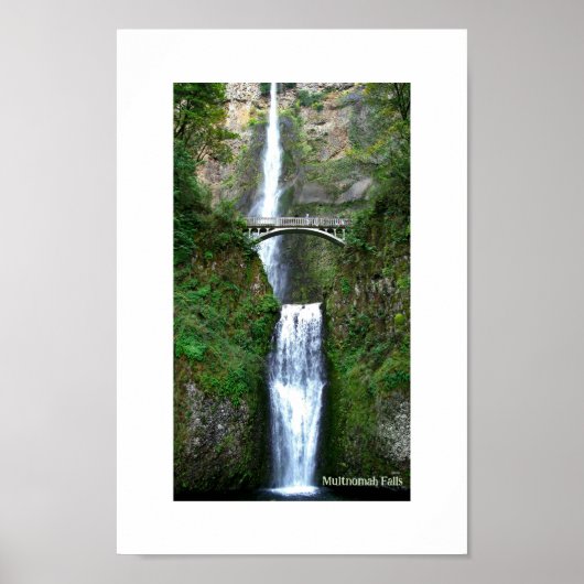 Multnomah Falls Columbia River OU affiche (Devant)