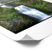 Multnomah Falls Columbia River OU affiche (Coin)