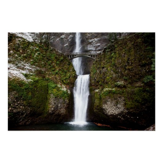 Multnomah Falls in the Columbia Gorge Perfect Poster (Voorkant)