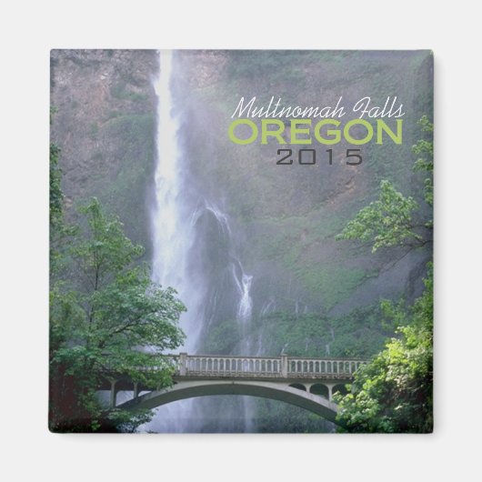 Multnomah Falls Oregon Souvenir Magnet Changement  (Devant)