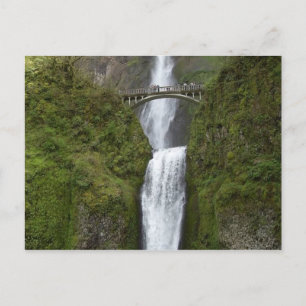Multnomah Herfst Waterfall Briefkaart