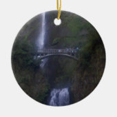 Multnomah Herfst Waterfall Keramisch Ornament (Voorkant)