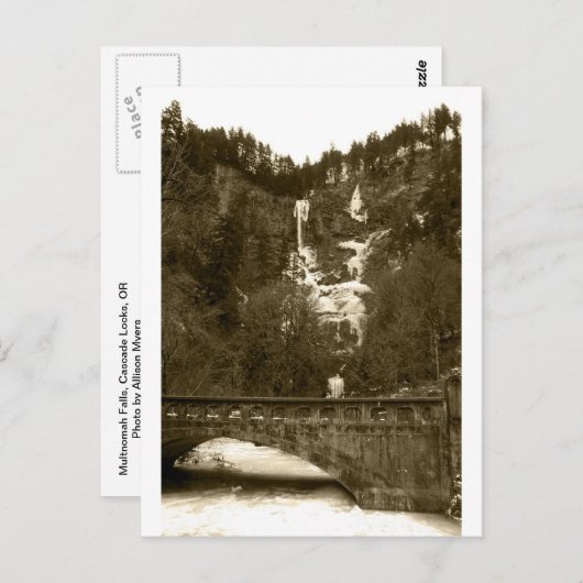 Multnomah Herfsten Briefkaart (Voorkant / Achterkant)