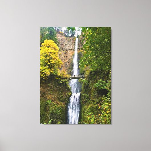 Multnomah-Herfsten, Columbia River Gorge, Oregon Canvas Afdruk (Voorkant)