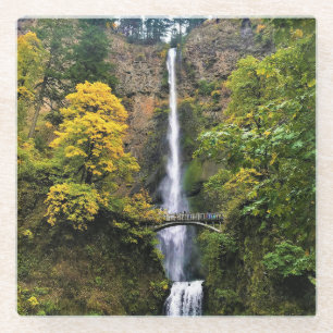 Multnomah-Herfsten, Columbia River Gorge, Oregon Glazen Onderzetter