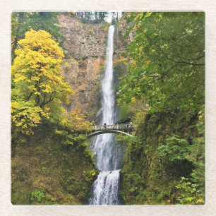 Multnomah-Herfsten, Columbia River Gorge, Oregon Glazen Onderzetter
