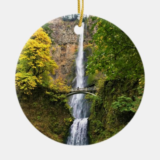 Multnomah-Herfsten, Columbia River Gorge, Oregon Keramisch Ornament (Voorkant)