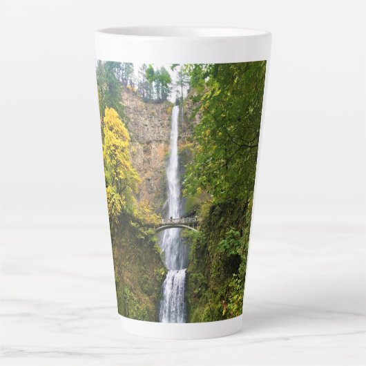 Multnomah-Herfsten, Columbia River Gorge, Oregon Latte Mok (Voorkant)