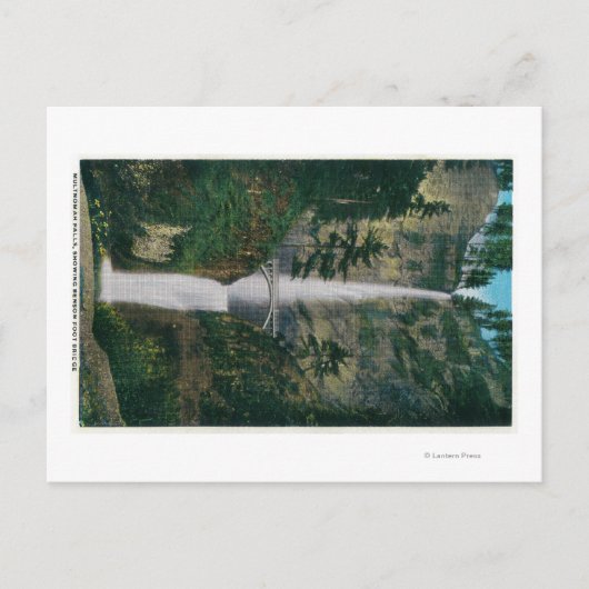 Multnomah-Herfsten en Benson Foot Bridge 2 Briefkaart (Voorkant)