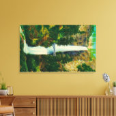 Multnomah-Herfsten en Benson Foot Bridge 2 Canvas Afdruk (Insitu (Woonkamer))