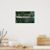 Multnomah-Herfsten en Benson Foot Bridge 2 Poster (Keuken)