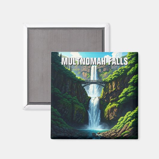 Multnomah herfsten oregon magneet (Voorkant / Achterkant)